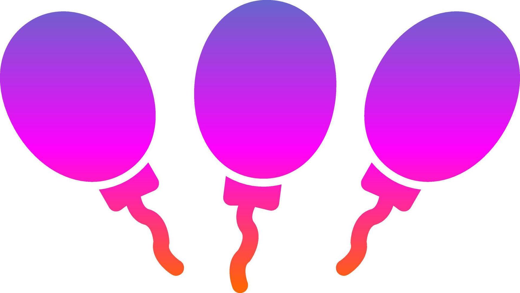 Balloons Vector Icon Design