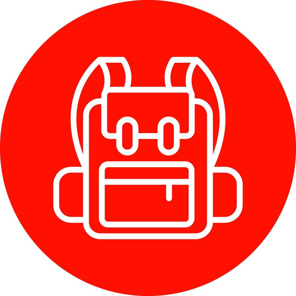 Backpack Vector Icon Design