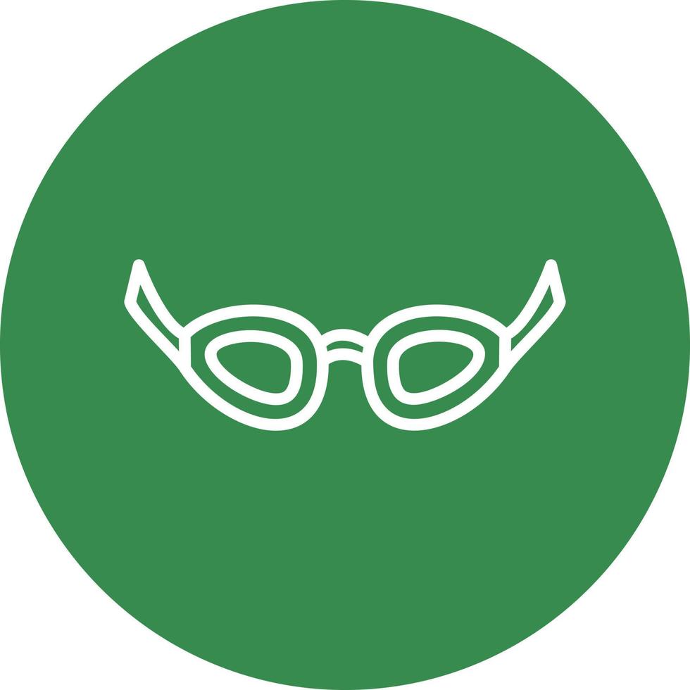 diseño de icono de vector de gafas de natación