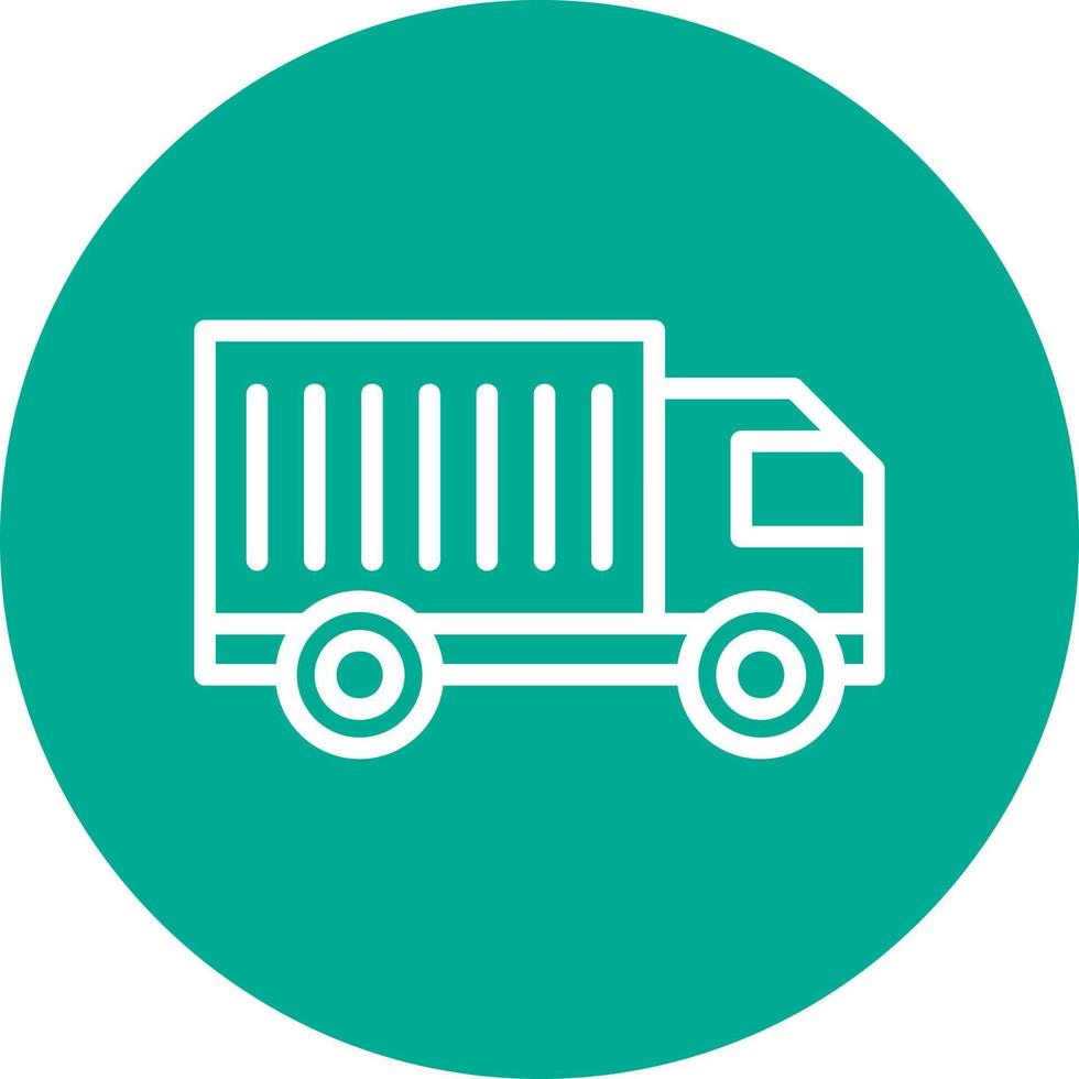 Cargo Truck Vector Icon Design