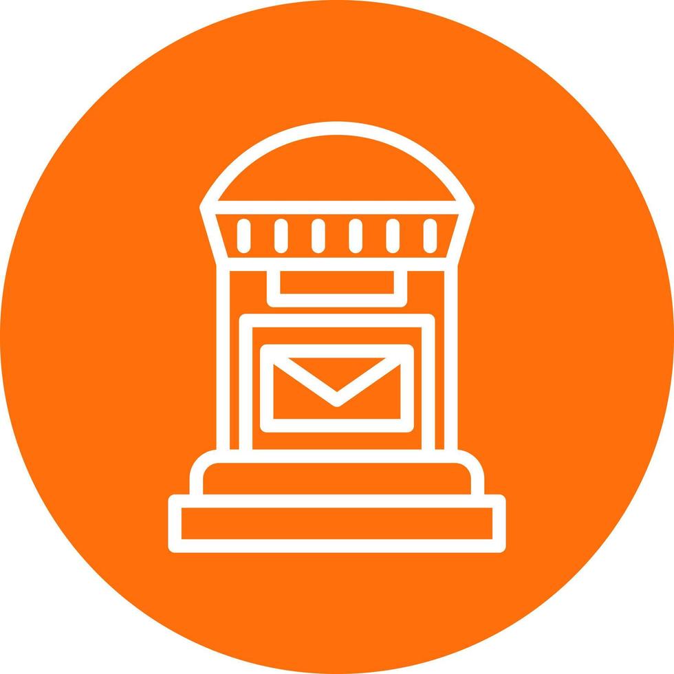 Postbox Vector Icon Design