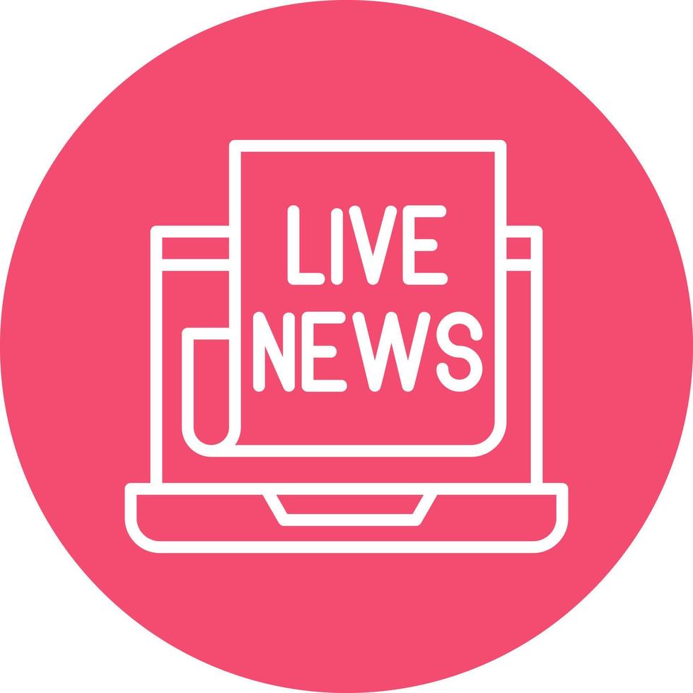 Live News Vector Icon Design