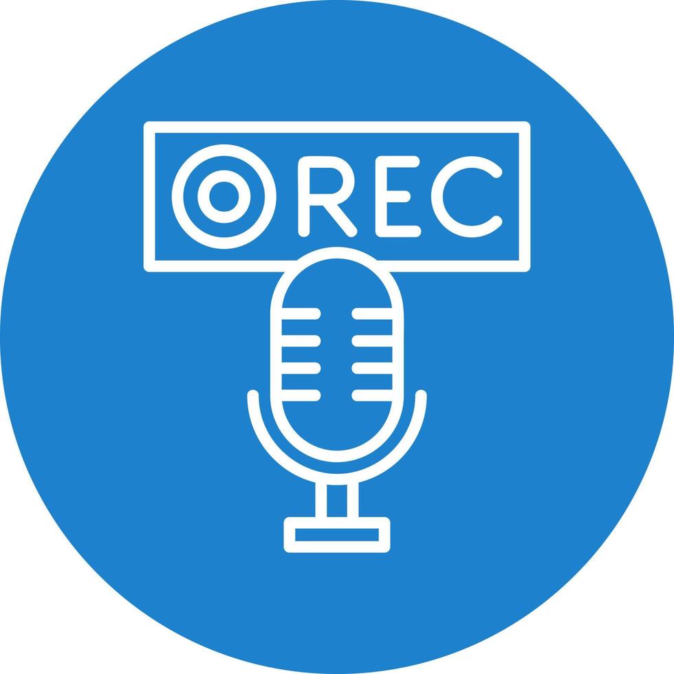 Recording Vector Icon Design