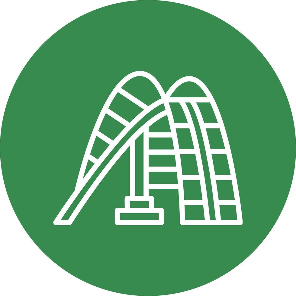 Roller Coaster Vector Icon Design