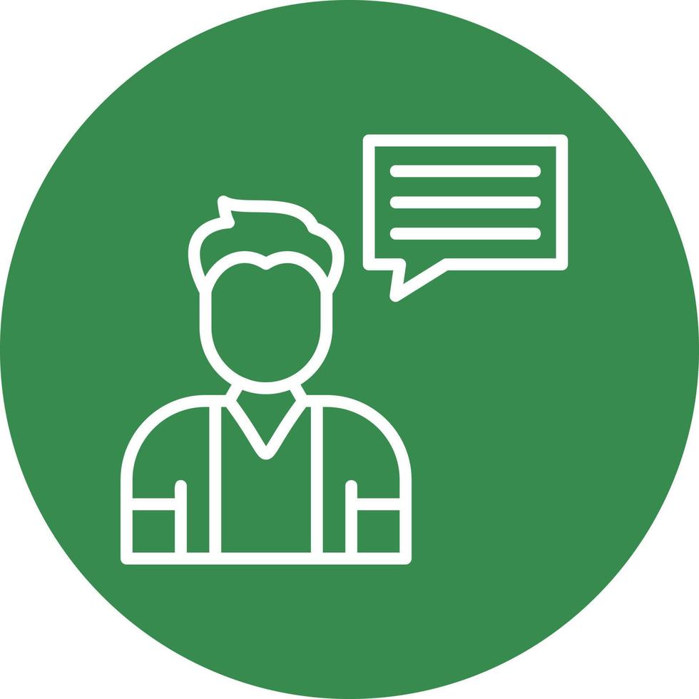 Talk Vector Icon Design