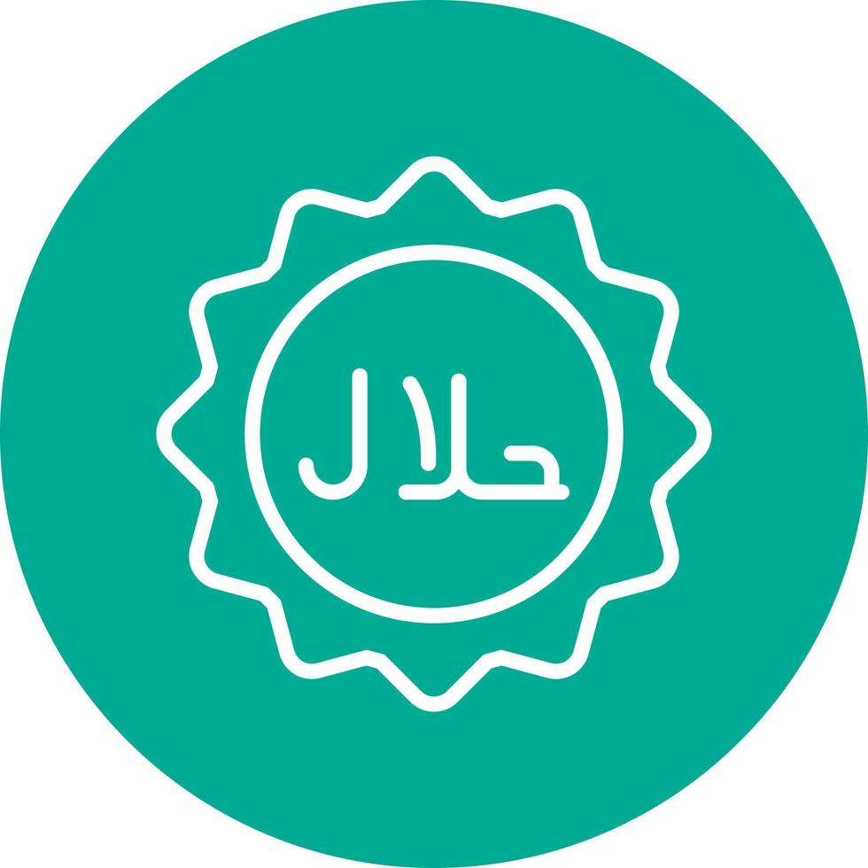 diseño de icono de vector halal