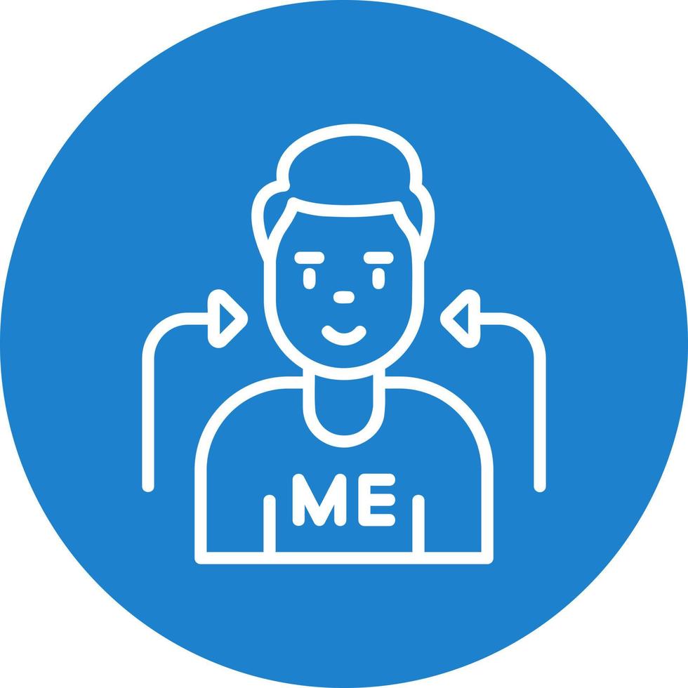 Myself Vector Icon Design