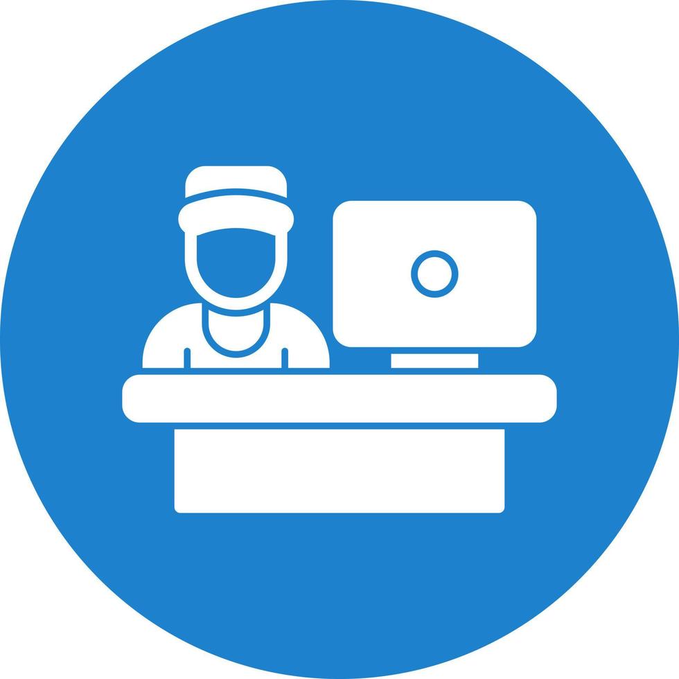 Cashier Vector Icon Design