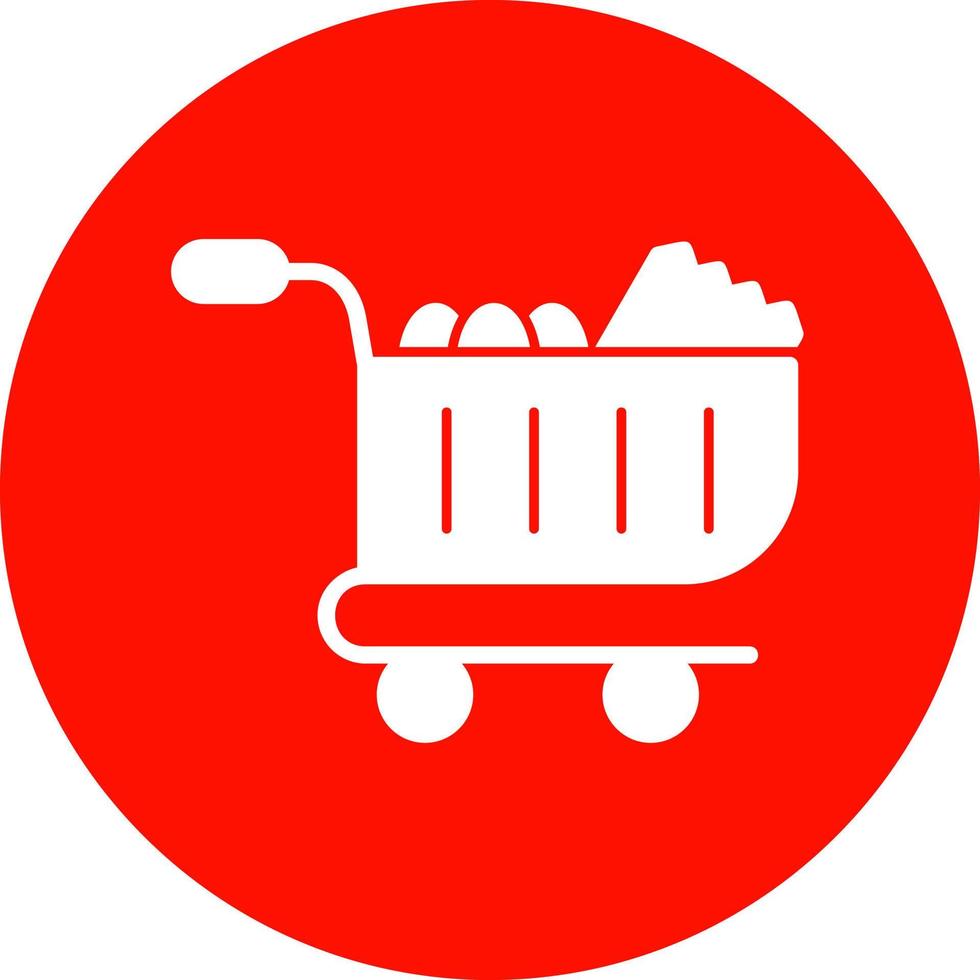 Food Cart Vector Icon Design