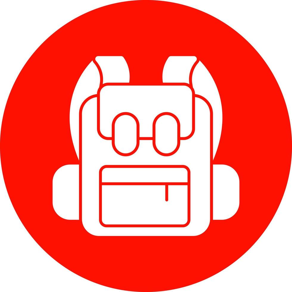 Backpack Vector Icon Design