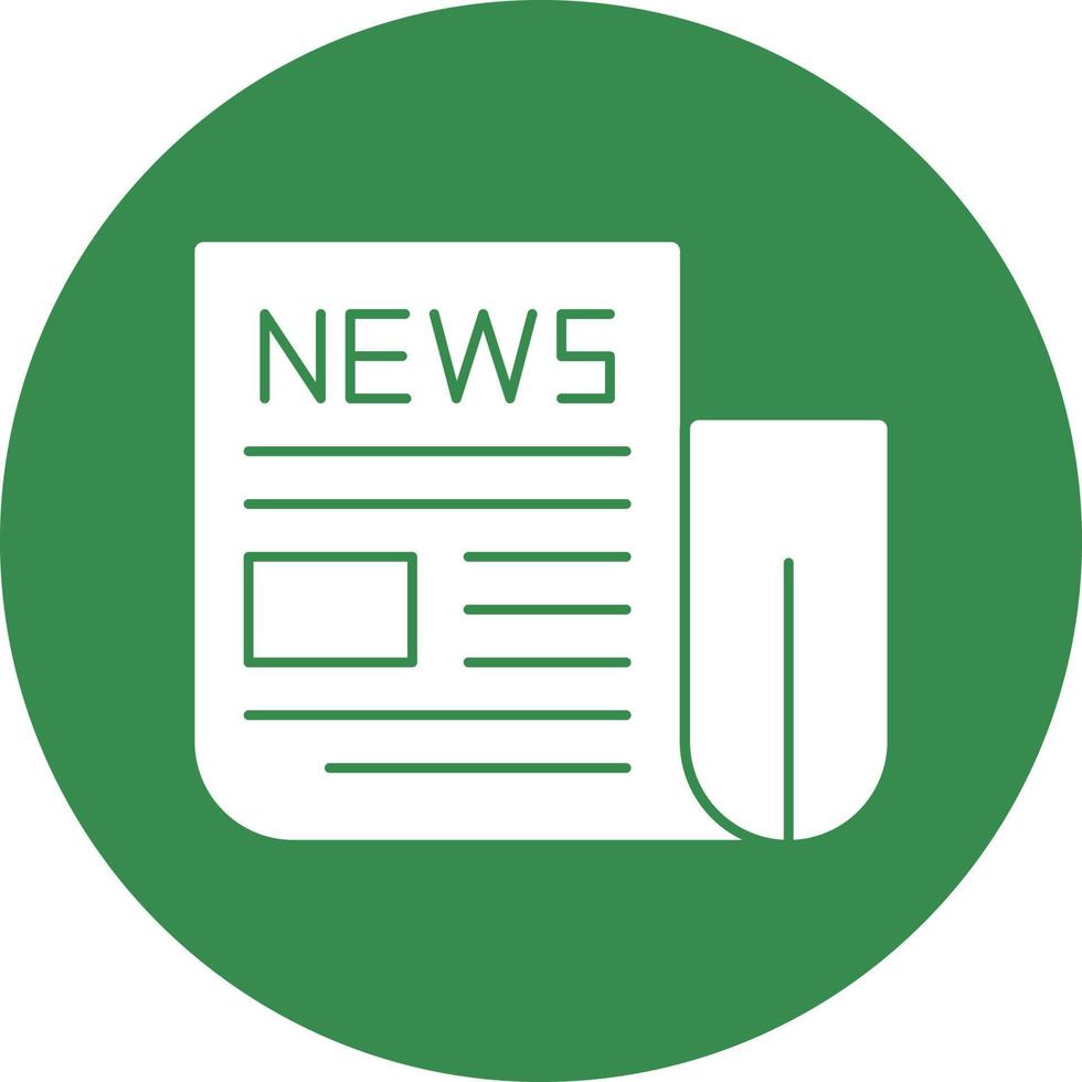 News Paper Vector Icon Design