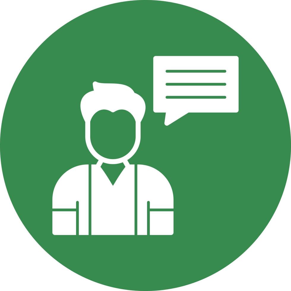 Talk Vector Icon Design