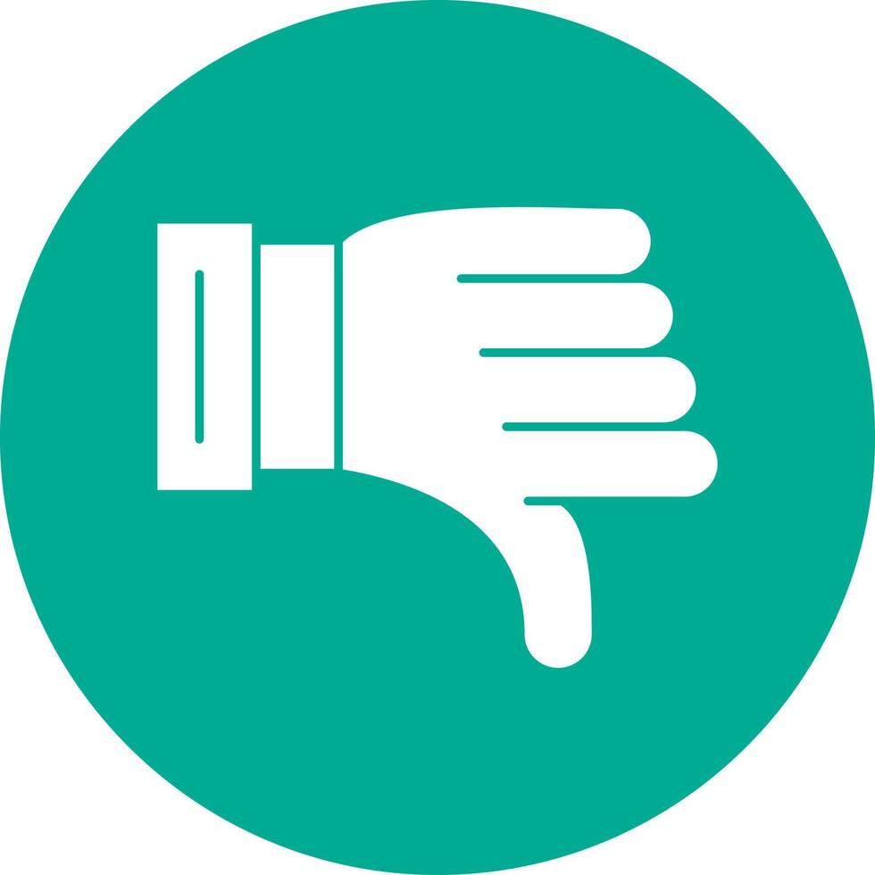 Thumbs Down Vector Icon Design