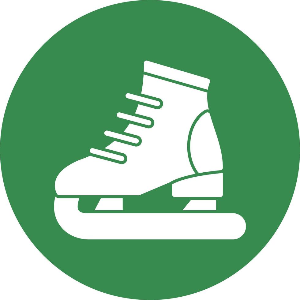 Ice Skating Vector Icon Design