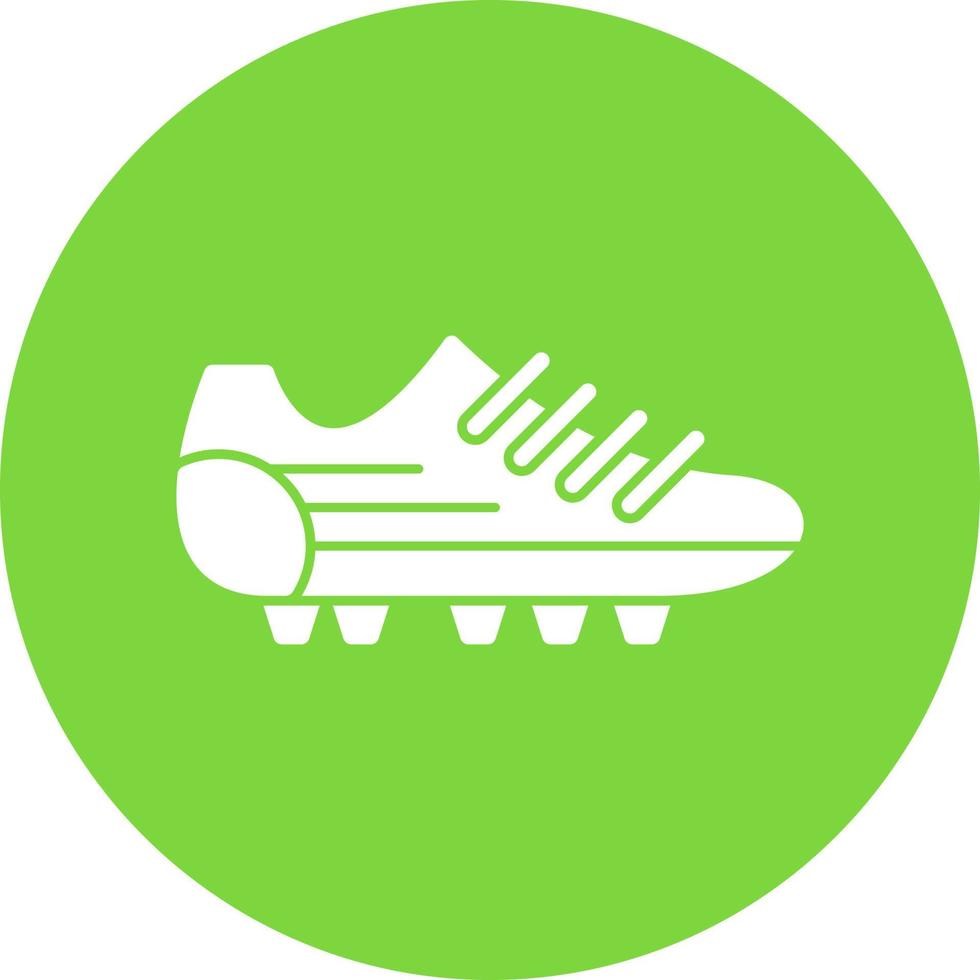 diseño de icono de vector de zapatos de fútbol