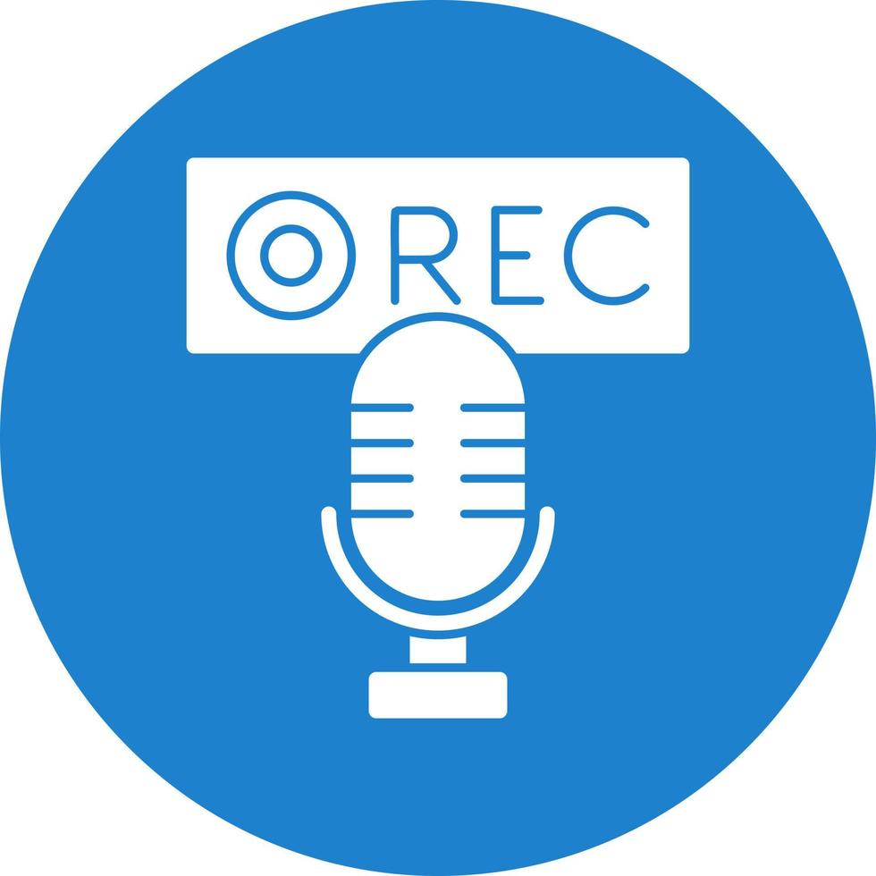 Recording Vector Icon Design