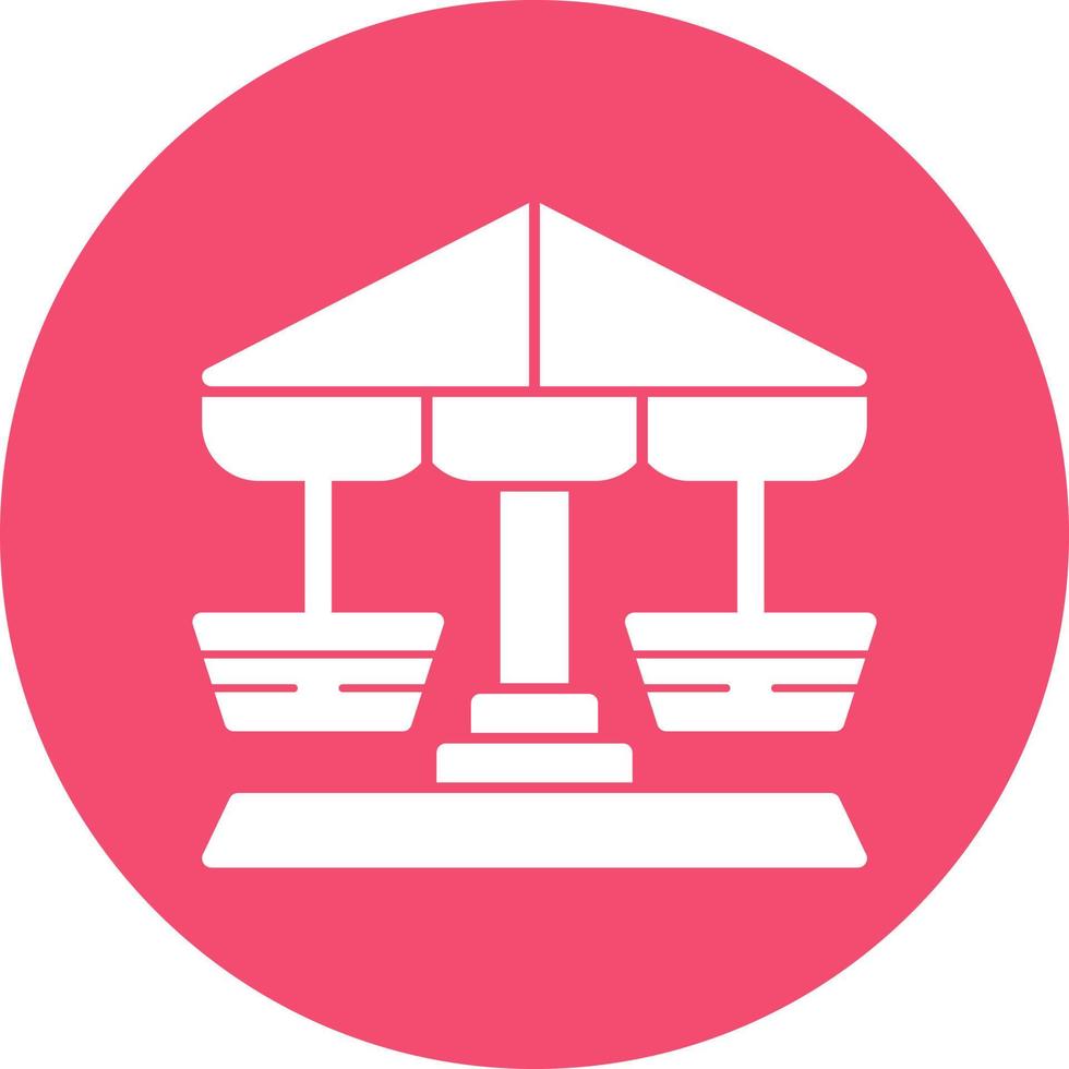 Chair Swing Ride Vector Icon Design