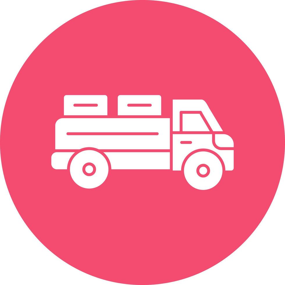 Pickup Truck Vector Icon Design