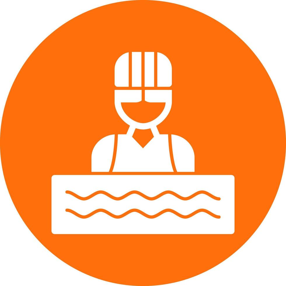 Swimmer Vector Icon Design