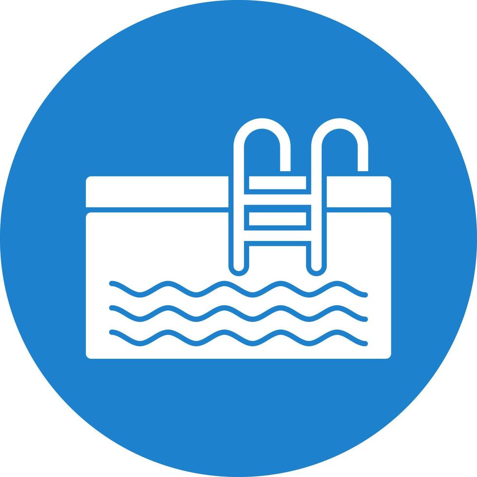 Swimming Pool Vector Icon Design