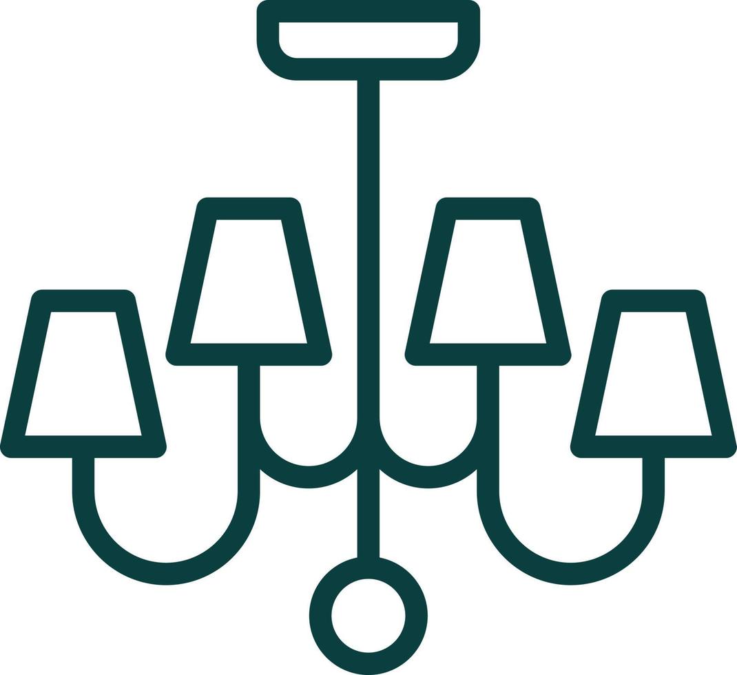 Chandelier Vector Icon Design
