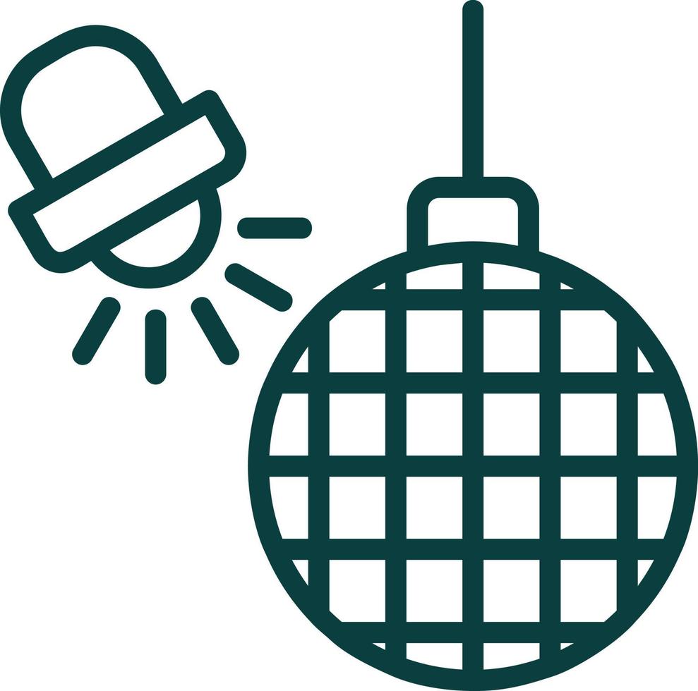 Disco Lights Vector Icon Design