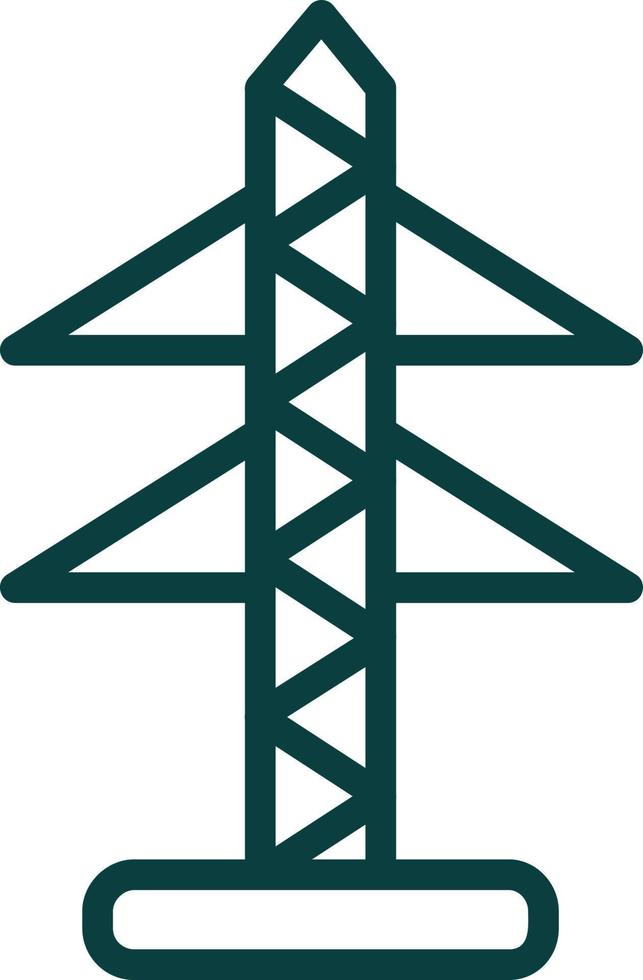 Electric Tower Vector Icon Design