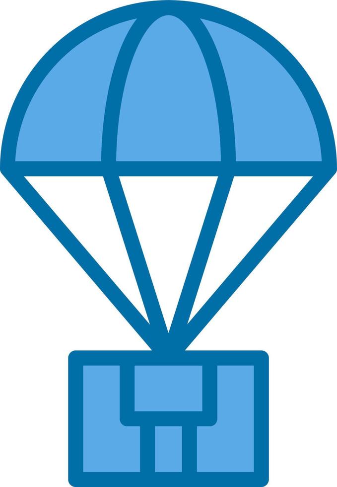 Parachute Vector Icon Design