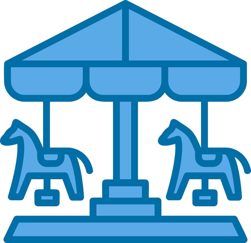 diseño de icono de vector de merry go round