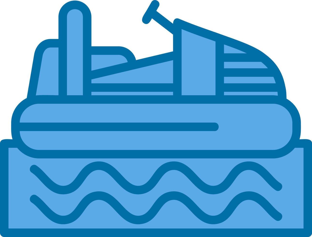 Bumper Boat Vector Icon Design