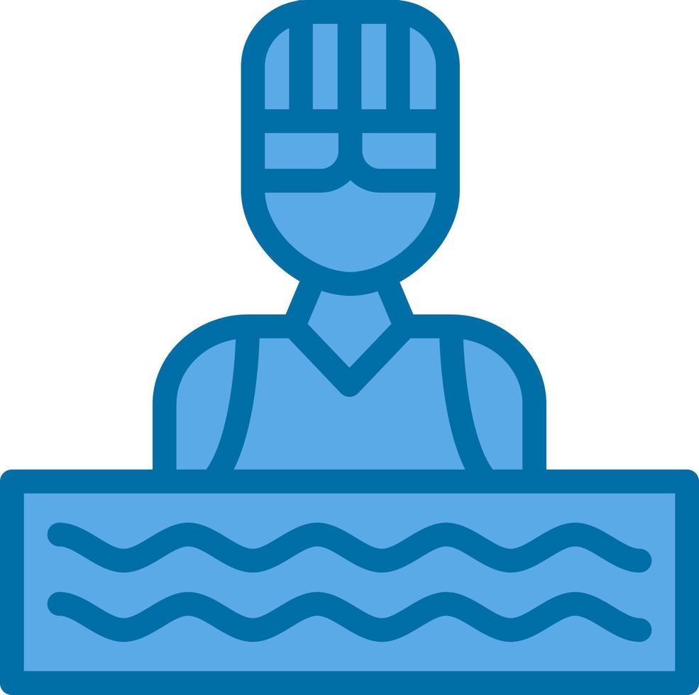 Swimmer Vector Icon Design