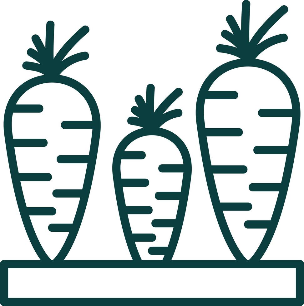 Carrots Vector Icon Design