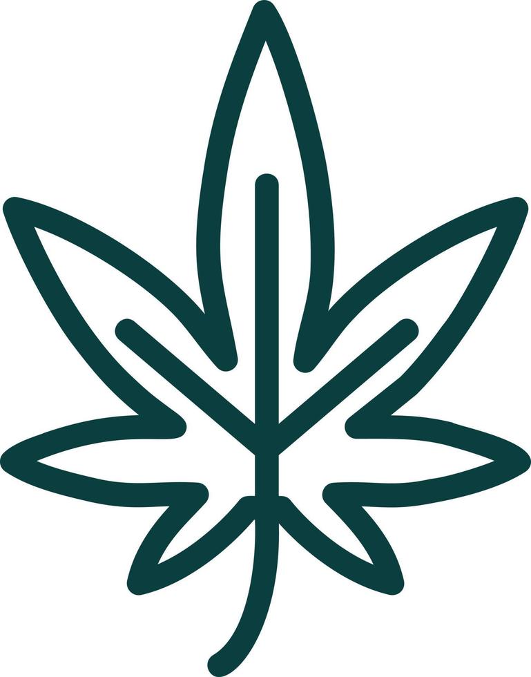 diseño de icono de vector de cannabis