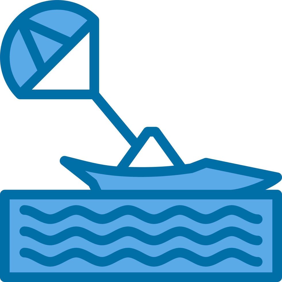 Parasailing Vector Icon Design