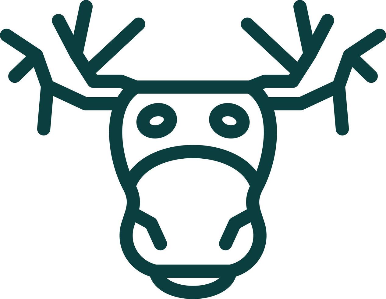 Moose Vector Icon Design