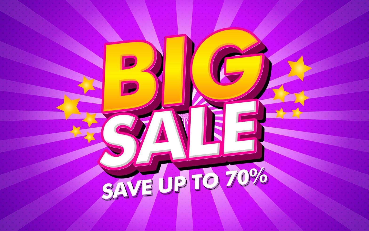 big sale banner for promotion vector