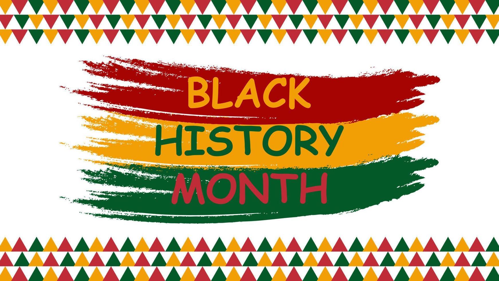 Black history month. African American history celebration. Vector illustration. EPS 10.