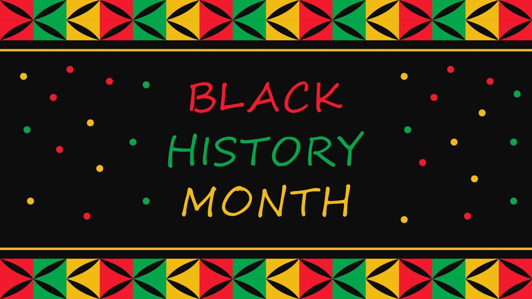 Black history month. African American history celebration. Vector illustration. EPS 10.