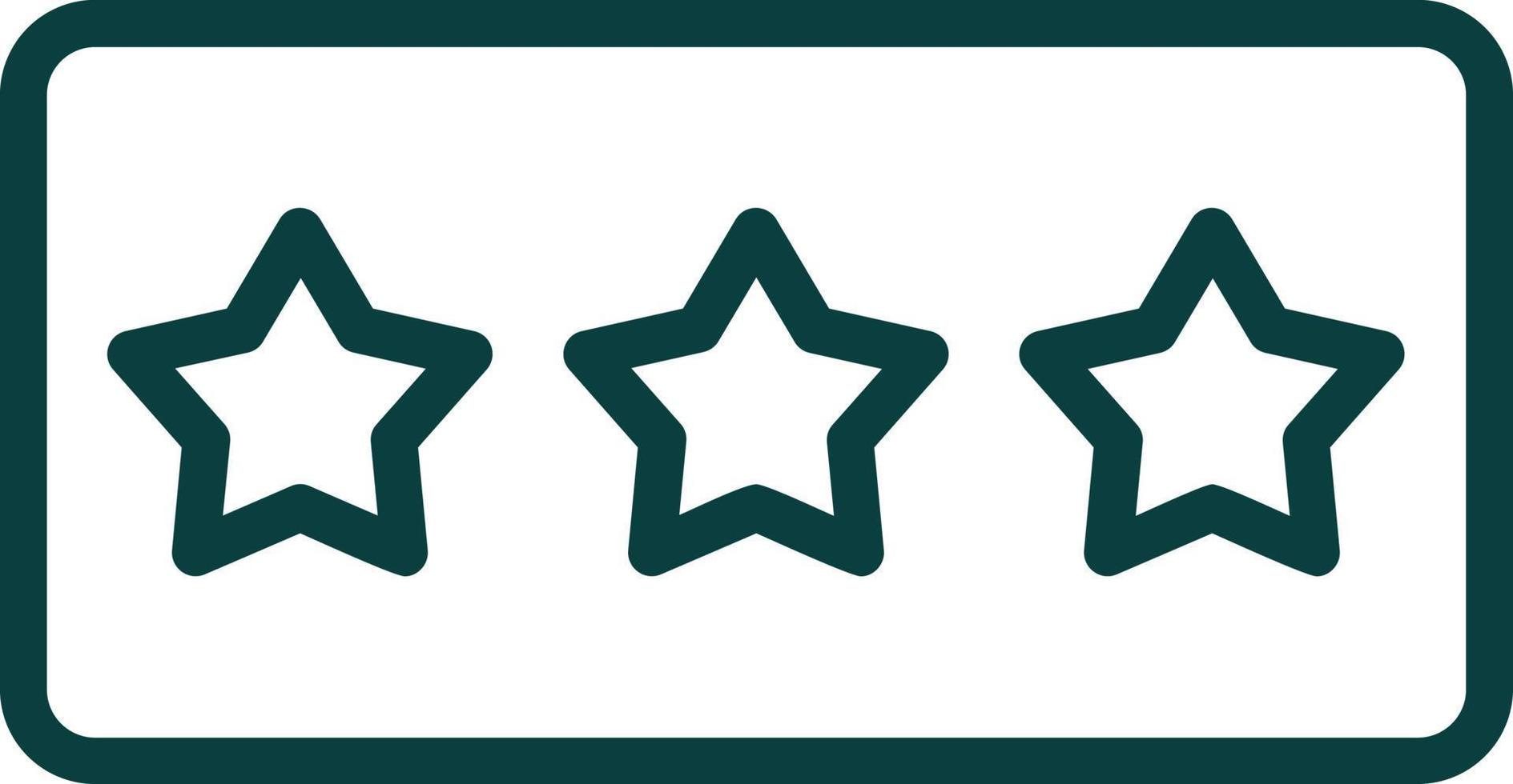 Star Rating Vector Icon Design