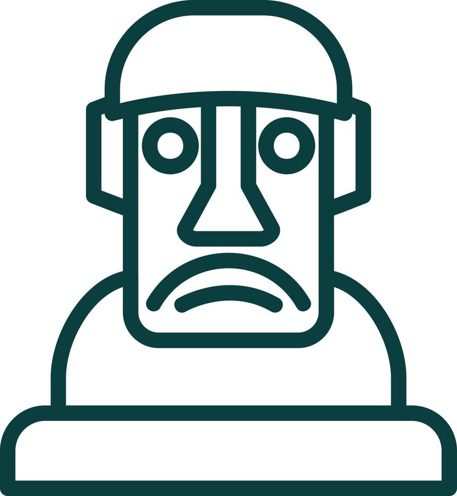 Moai Vector Icon Design
