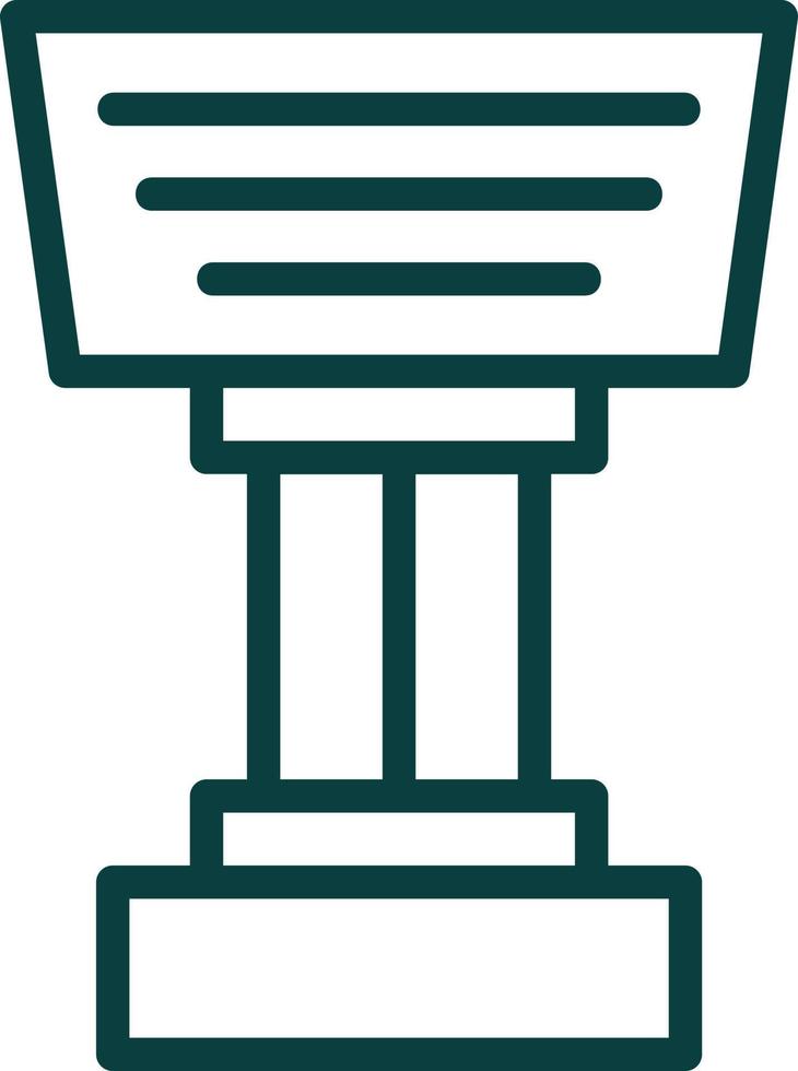 Stand Vector Icon Design