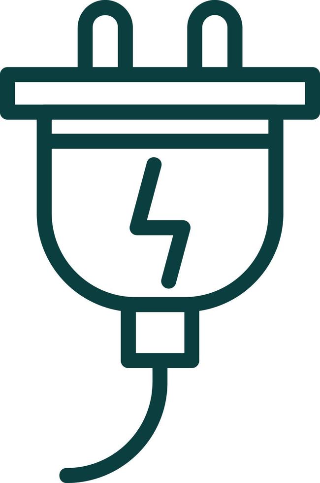 Electric Plug Vector Icon Design