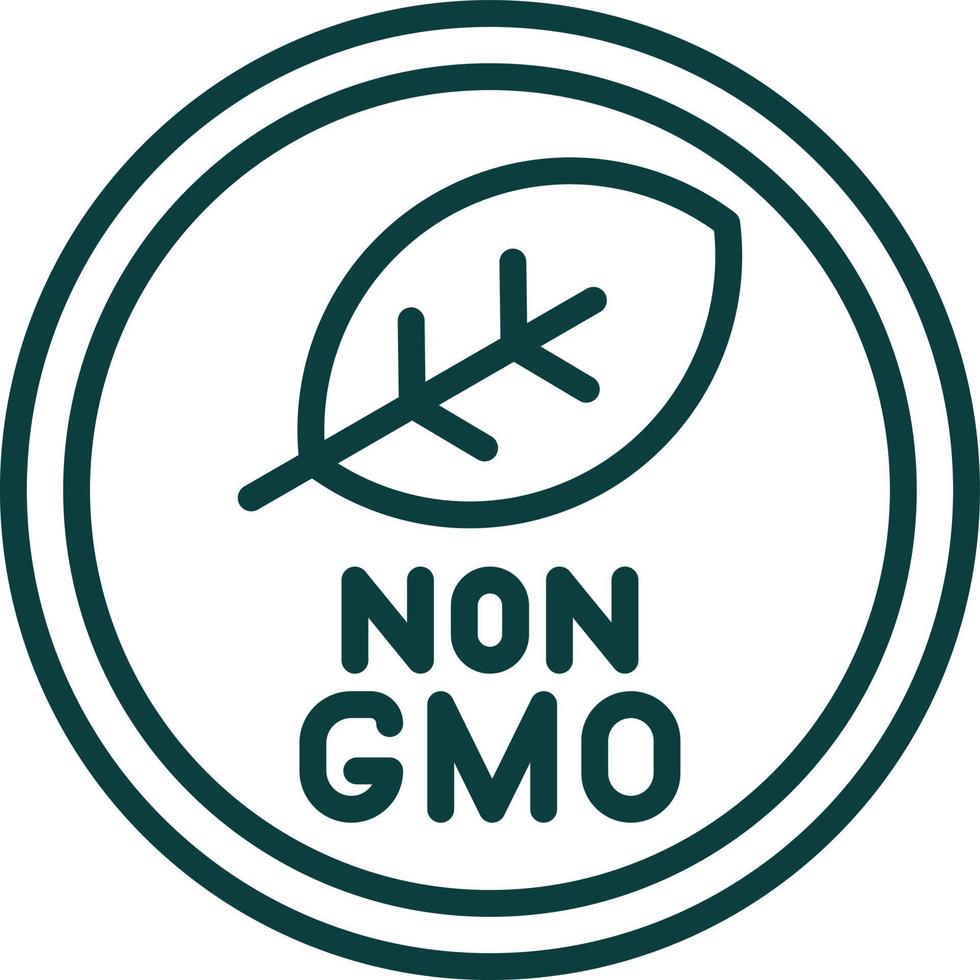 diseño de icono de vector no gmo