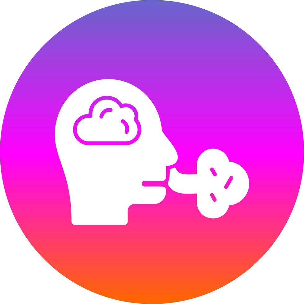 Inhale Vector Icon Design
