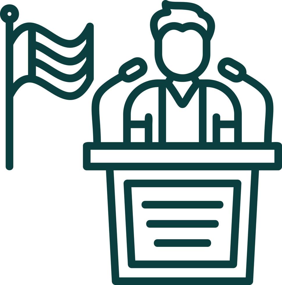 Politician Vector Icon Design