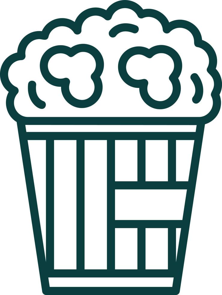 Popcorn Vector Icon Design
