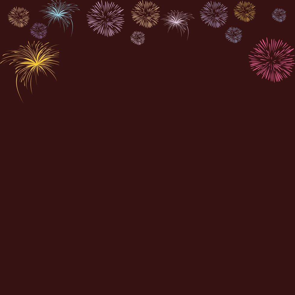 Firecrackers template design vector