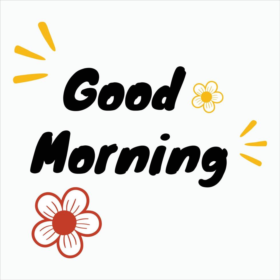 Good morning template vector