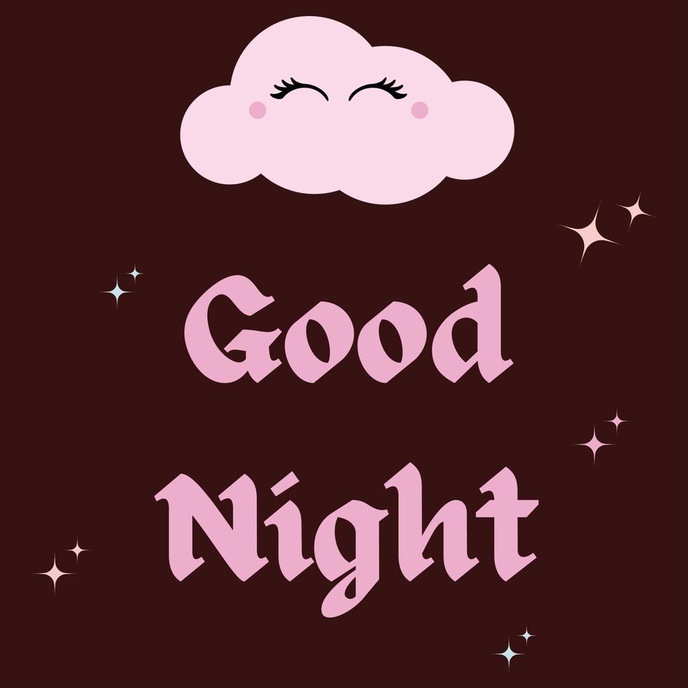 Good Night Poster Design 16900814 Vector Art at Vecteezy