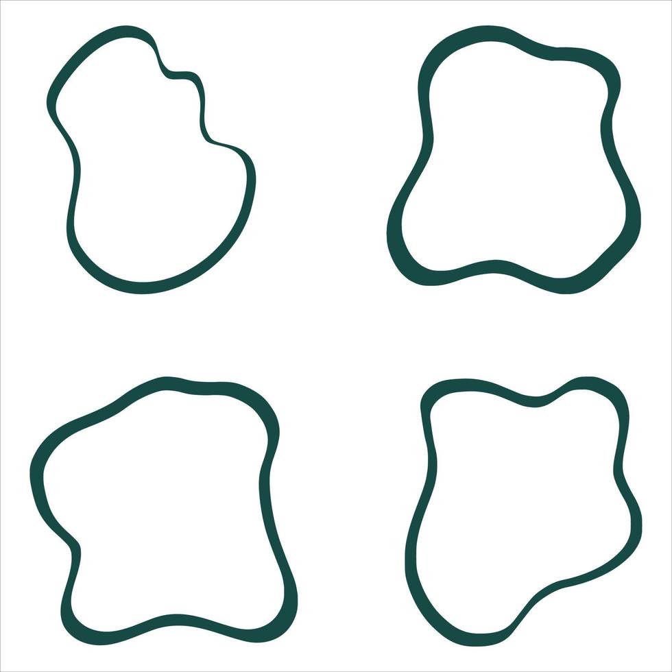 Collection of Irregular shapes vector